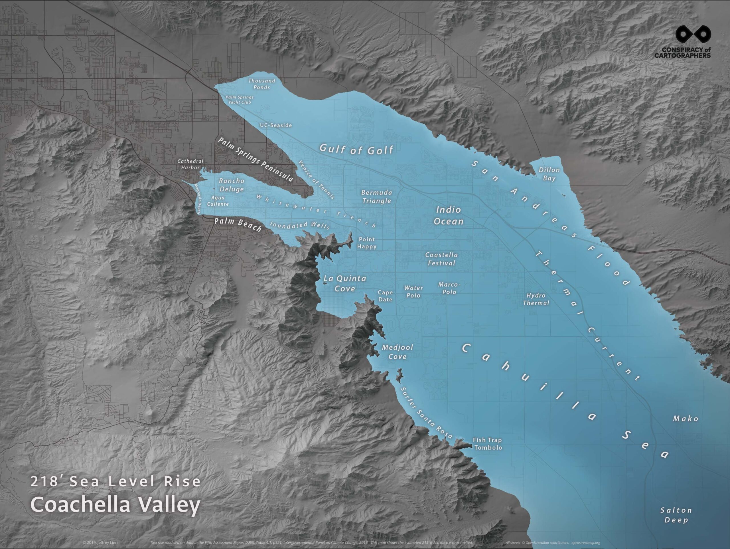 Palm Springs Sea Level Rise Map
