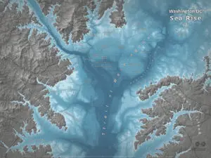 Washington DC Sea Level Rise Map