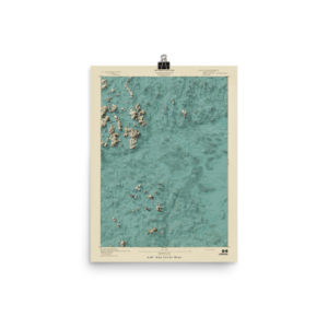 Retrofuture 1893 Boston Map with 218′ Sea Level Rise