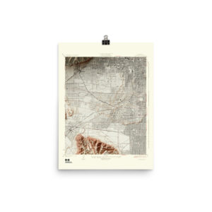 Restored 1926 Hollywood Map with Hillshade