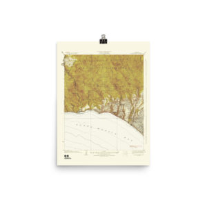 Restored 1928 Pacific Palisades/Topanga Canyon Map