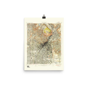 Restored 1928 Los Angeles Map