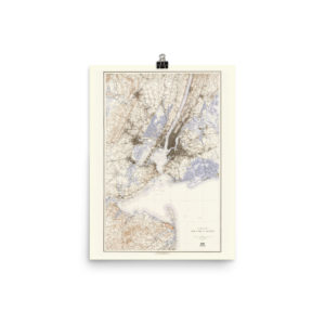 Restored 1894 New York City Map