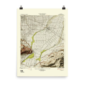 Restored 1926 Montebello Map with Hillshade