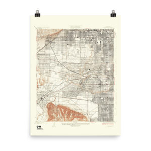 Restored 1926 Hollywood Map