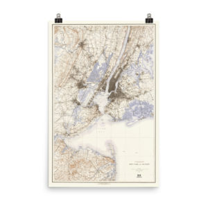 Restored 1894 New York City Map