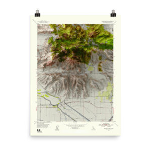 Restored 1954 Sutter Buttes Map with Hillshade
