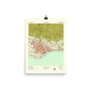Restored 1952 Santa Barbara Map