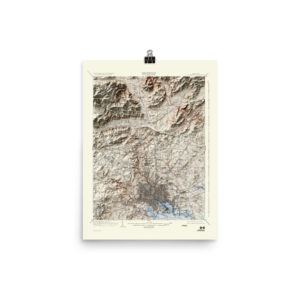 Restored 1904 Baltimore Map with Hillshade