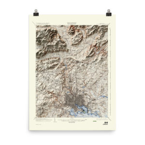 Restored 1904 Baltimore Map with Hillshade