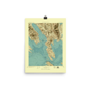 Retrofuture 1902 Napa Map with 218′ Sea Level Rise