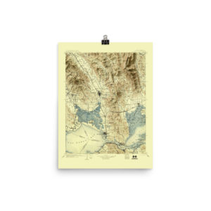 Restored 1902 Napa Map with Hillshade