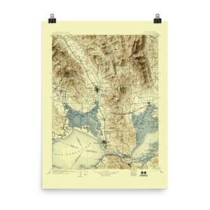 Restored 1902 Napa Map with Hillshade