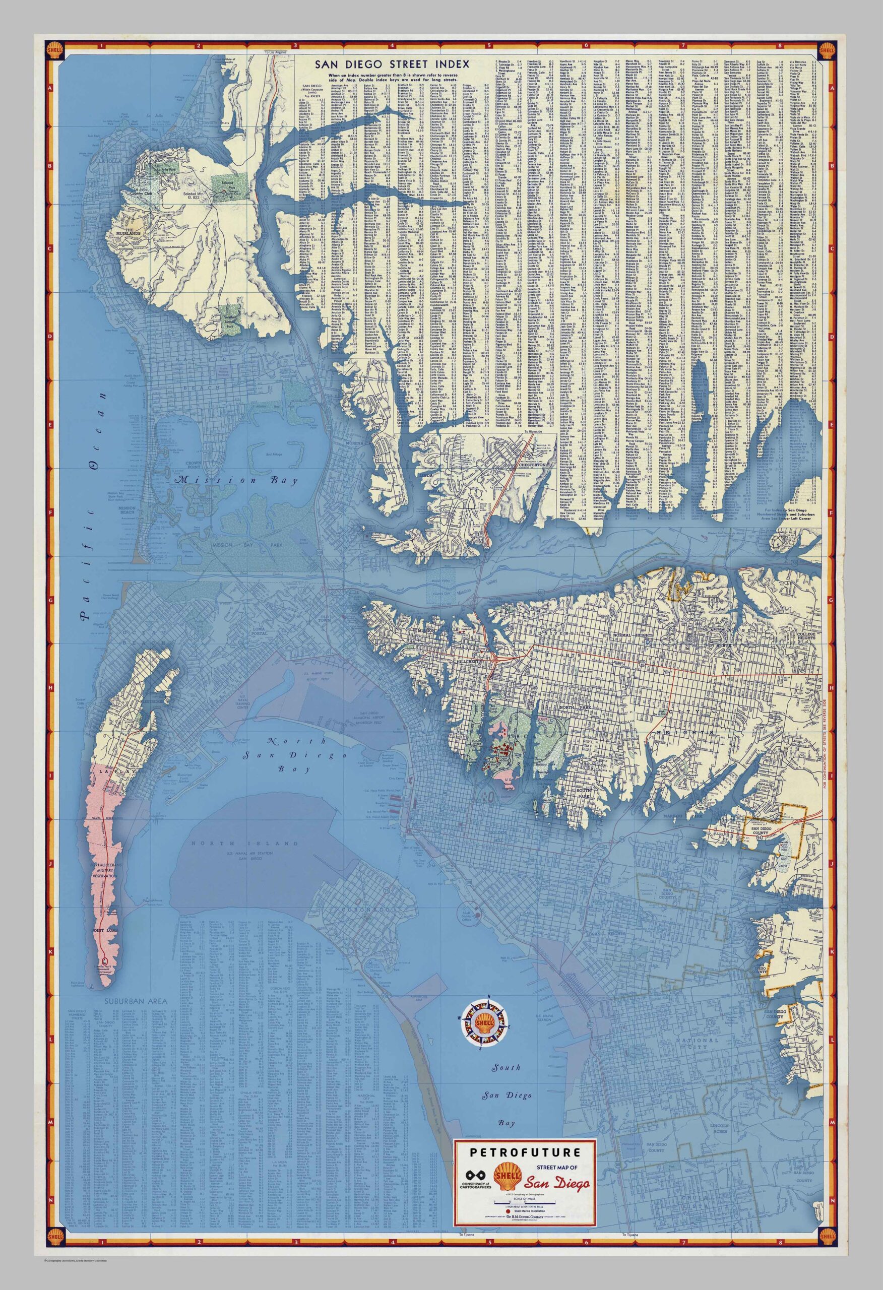 Petrofuture 1956 Sea Level Rise Map of San Diego