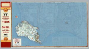 Petrofuture 1956 Sea Level Rise Map of Los Angeles/Long Beach