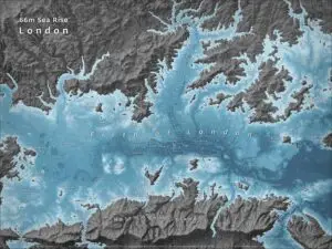 London Sea Level Rise Map