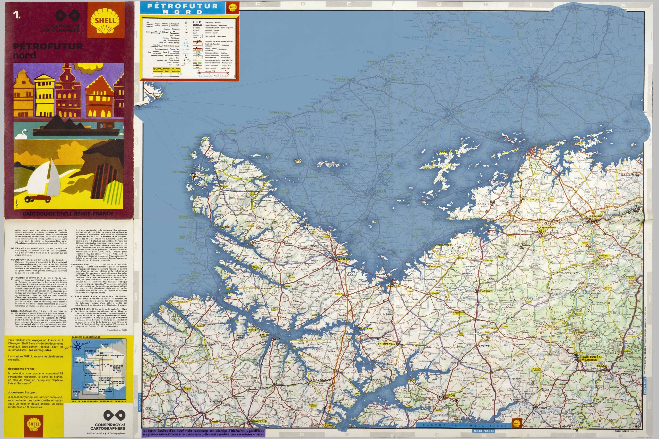 Petrofuture 1969 Sea Level Rise Map of Nord France