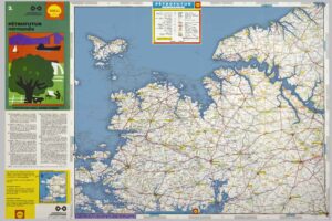 Petrofuture 1969 Sea Level Rise Map of Normandie, France