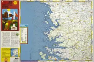 Petrofuture 1969 Sea Level Rise Map of Perigord Atlantique, France