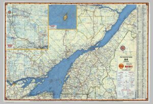 Petrofuture 1956 Sea Level Rise Map of Quebec