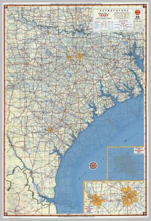 Petrofuture 1956 Sea Level Rise Map of Texas